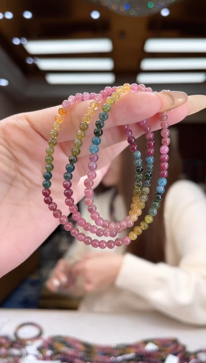 【闪购商品】碧玺/未镶嵌4mm+碧玺多圈20多样性发货