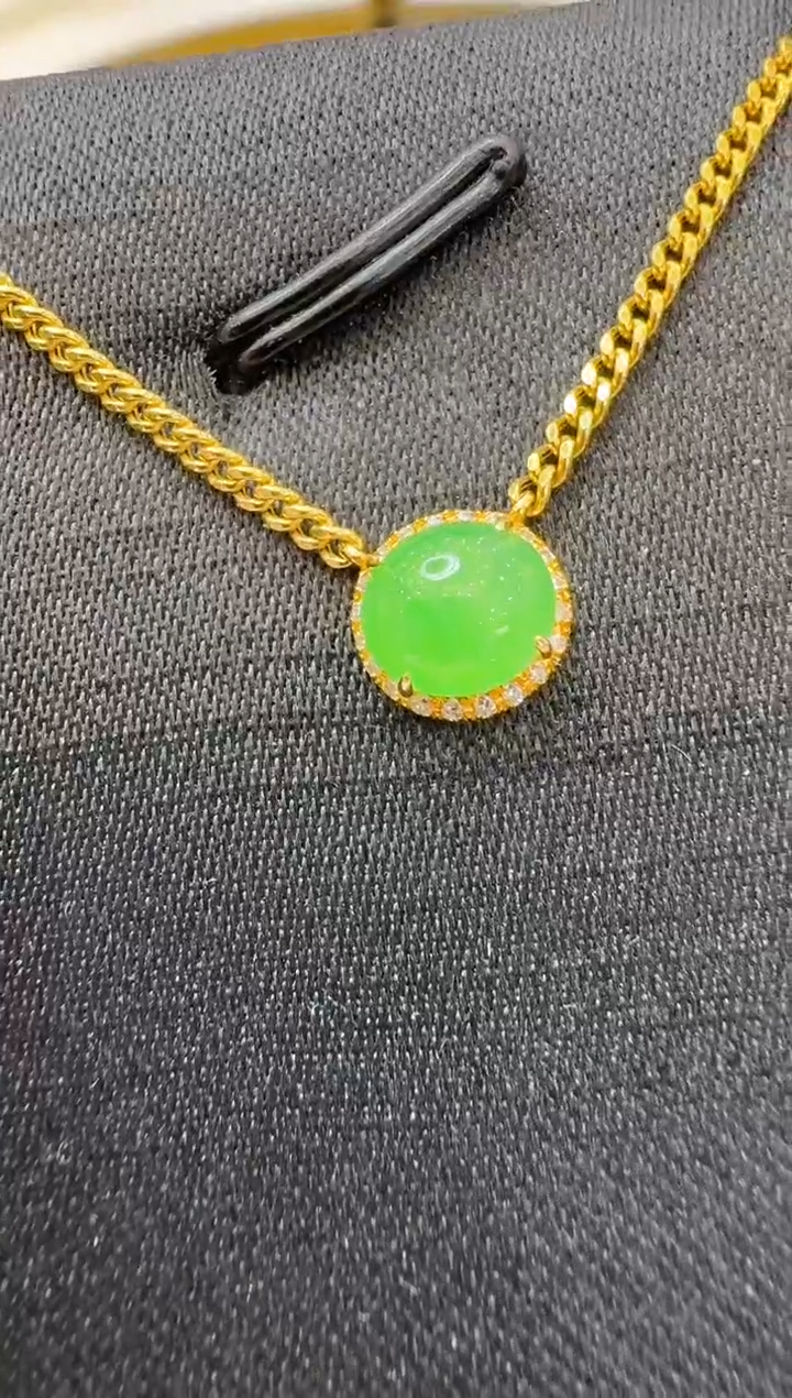 【闪购商品】翡翠套链18K金镶嵌多样性团购发一件