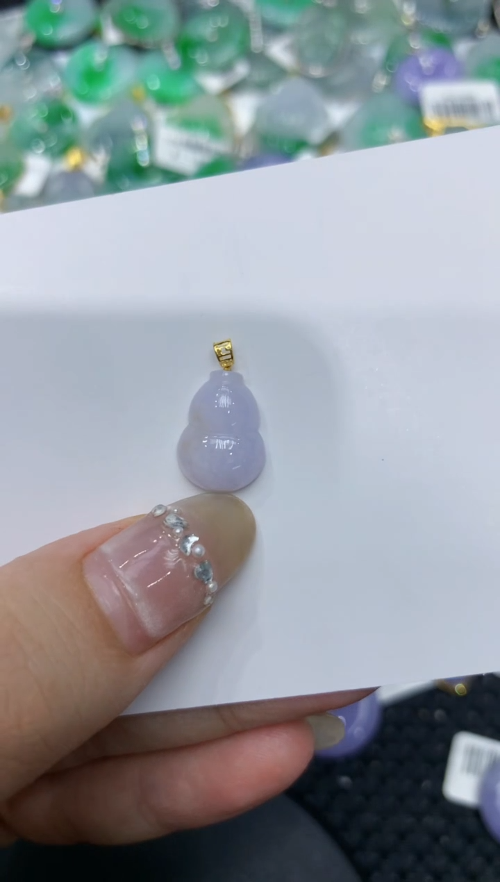 【闪购商品】翡翠颈饰18K金镶嵌222222222