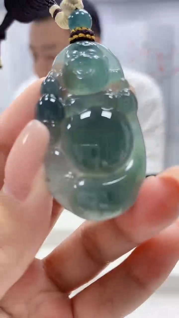 定制翡翠未镶嵌4898xx-毛货挂件27