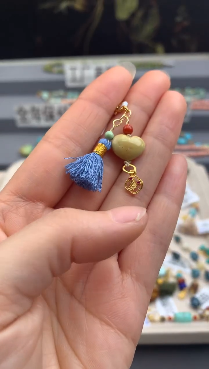 银S925镶嵌提溜南红玛瑙茜.H85