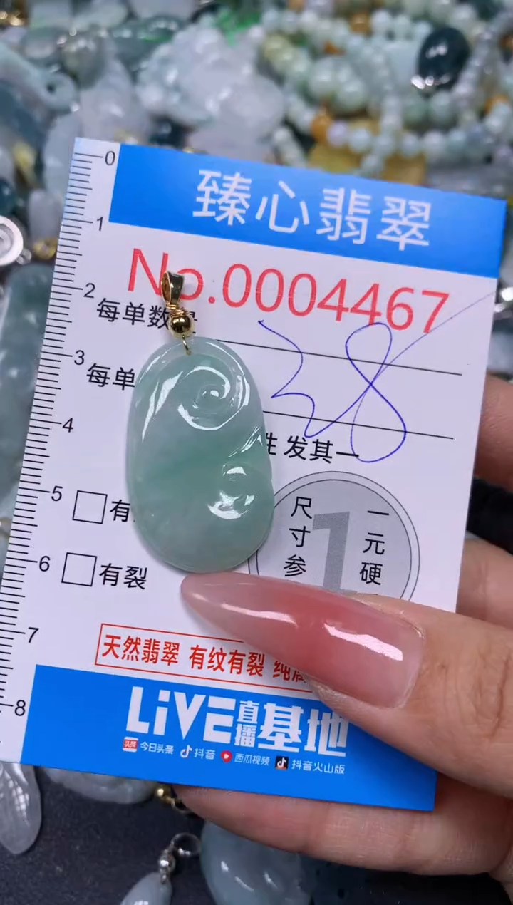【闪购商品】翡翠颈饰未镶嵌含绳0004467