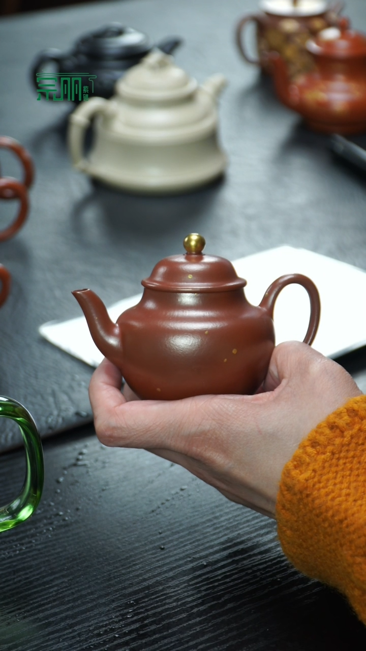 【闪购商品】紫砂茶杯柴烧秋水110cc云锦