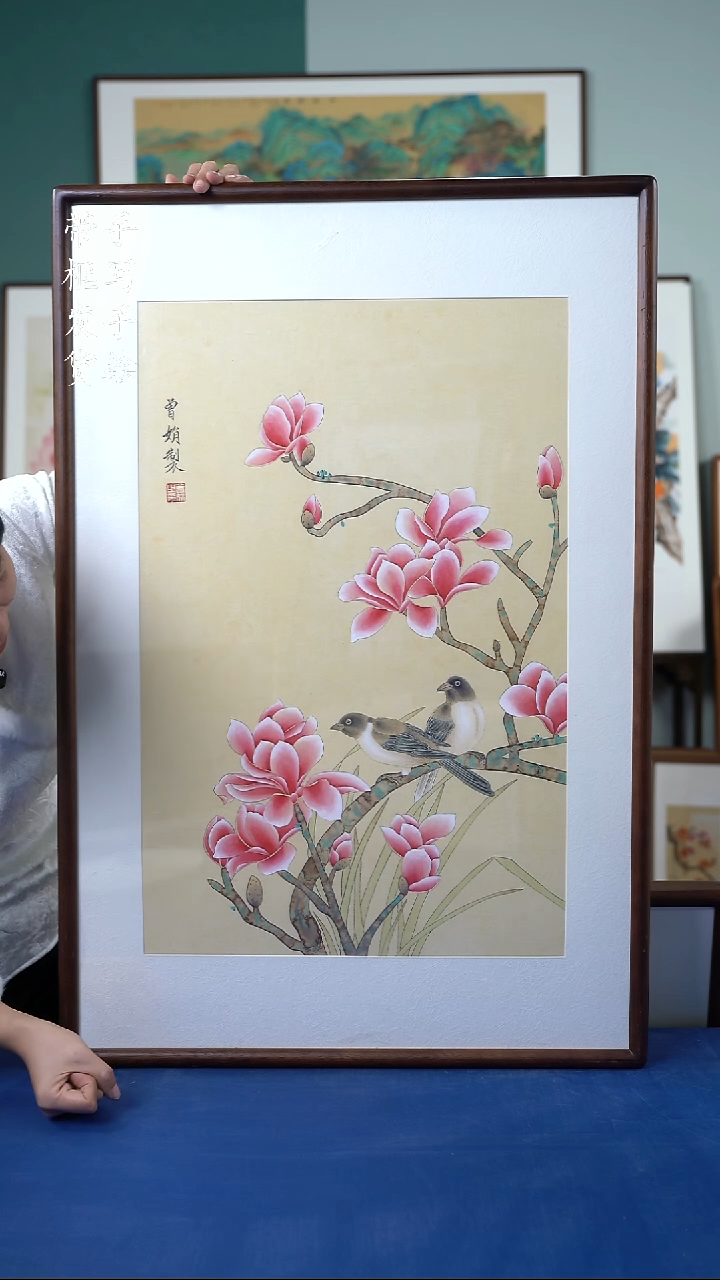 国画81  65*95  玉兰花