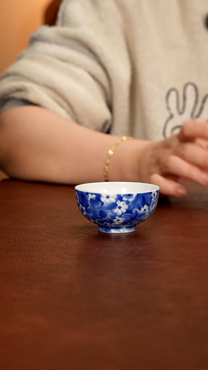 景德镇瓷器，青花瓷手绘茶具~