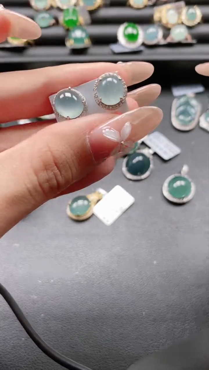 【闪购商品】翡翠戒指银S925镶嵌51151