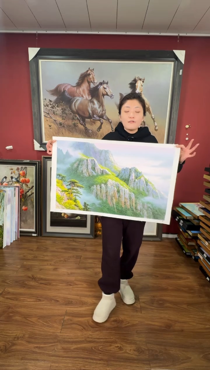 油画【99号】约50*70cm丨朝鲜原创纯手绘孤品油画丨顺丰包邮 