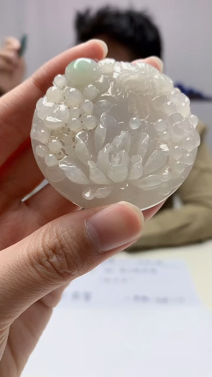 【闪购商品】定制翡翠未镶嵌4688zm-毛货赠珠链挂件157