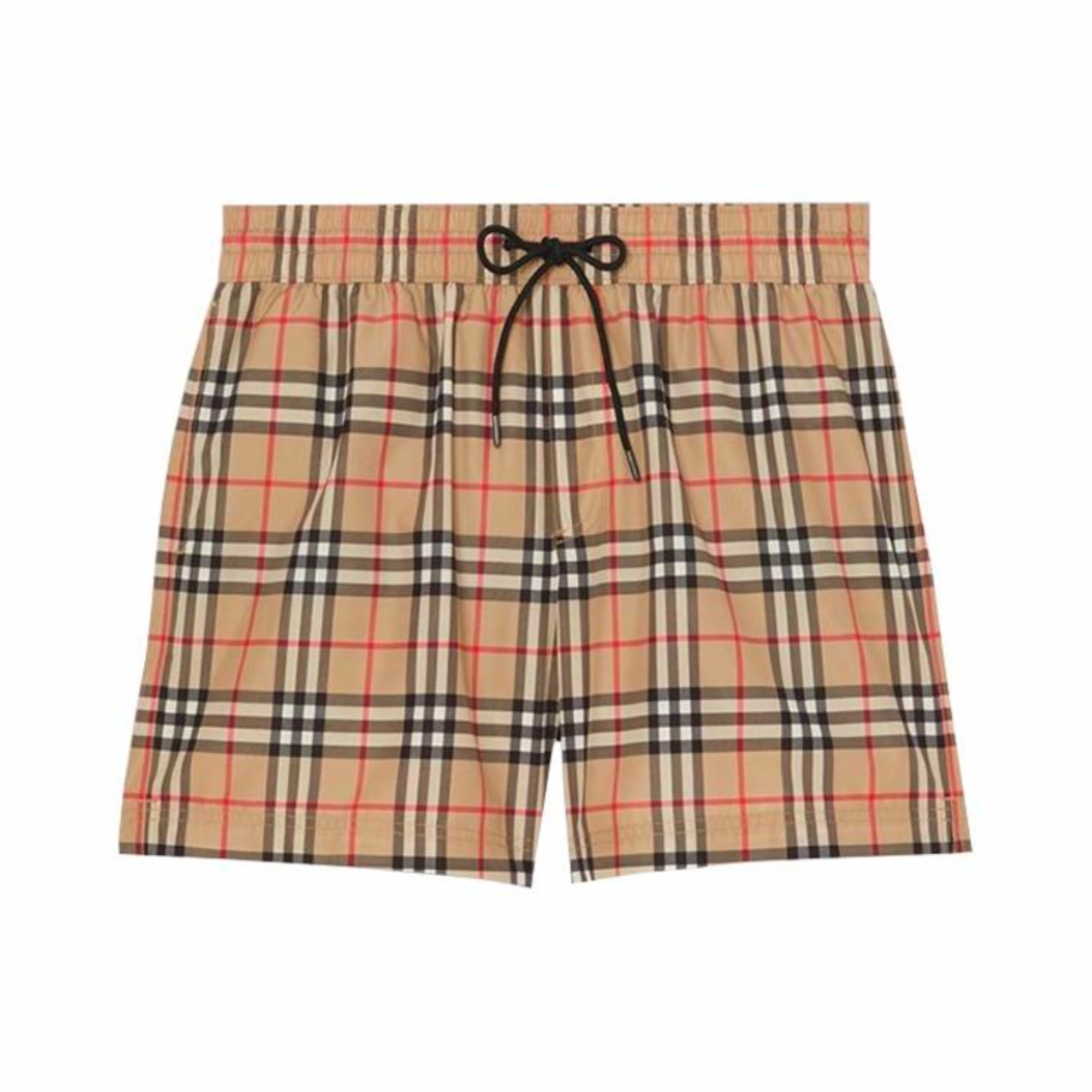BURBERRY/博柏利卡其色格纹休闲短裤 男士