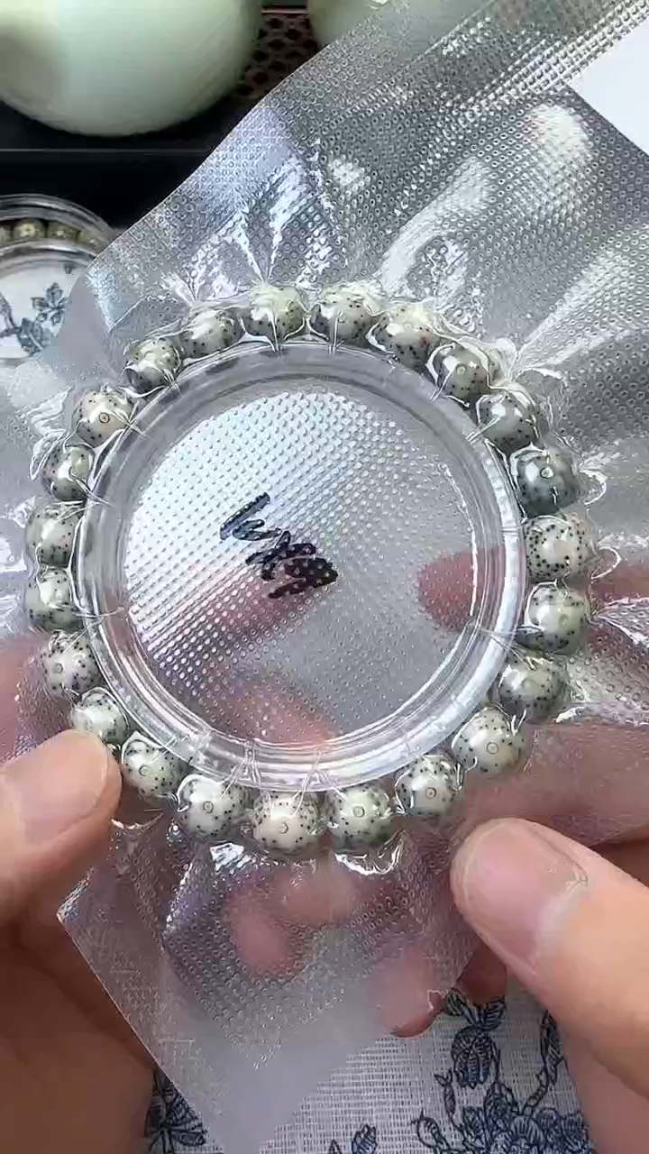 星月菩提手串51石玉料糯冰单圈10×9高透精工福利