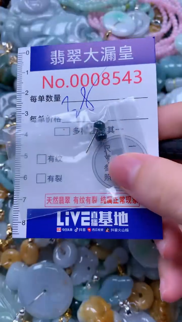 翡翠未镶嵌吊坠(不含链)8543