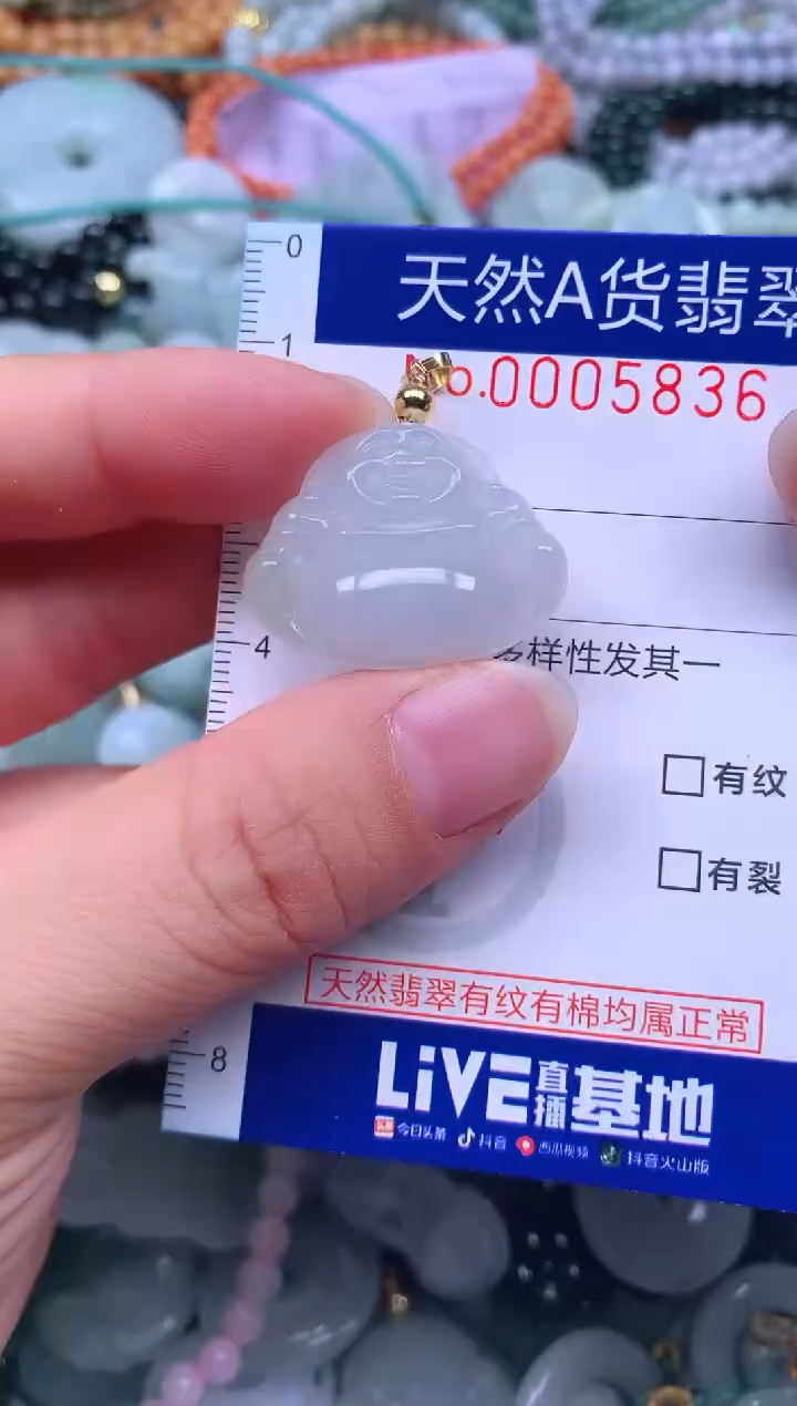 颈饰未镶嵌翡翠天然翡翠