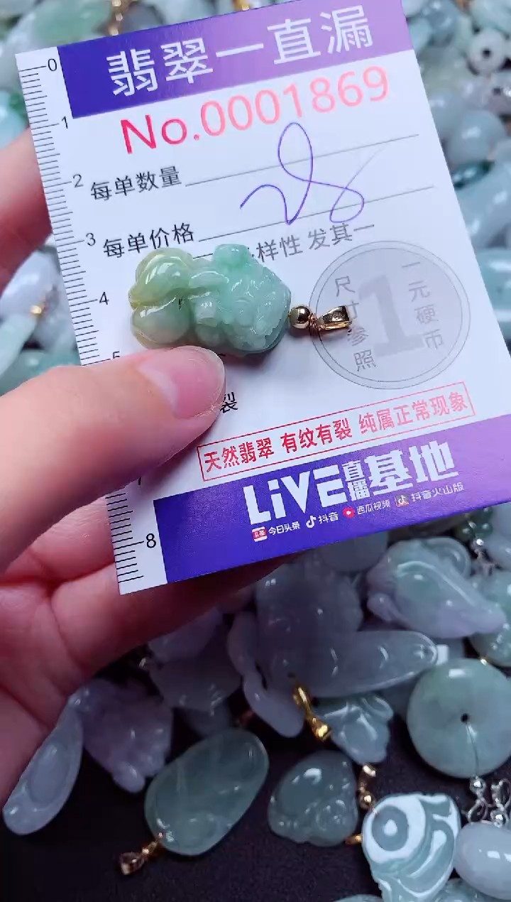 吊坠(不含链)未镶嵌翡翠1869