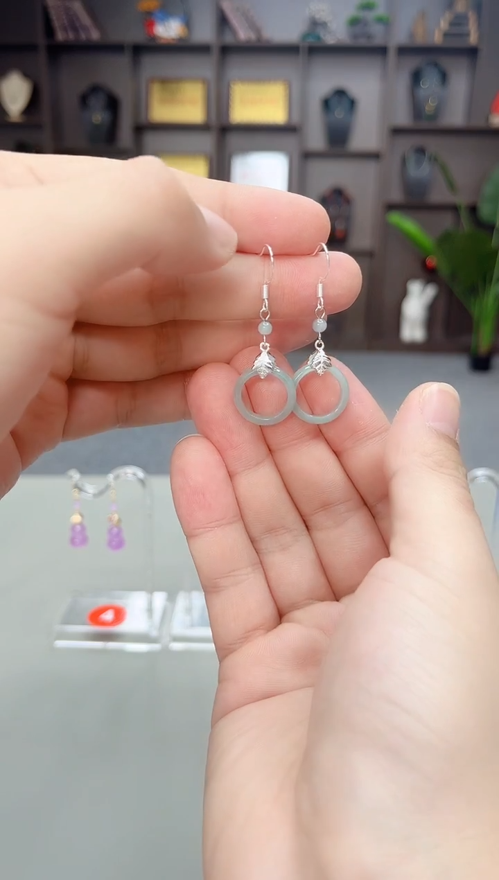 未镶嵌翡翠耳饰X39