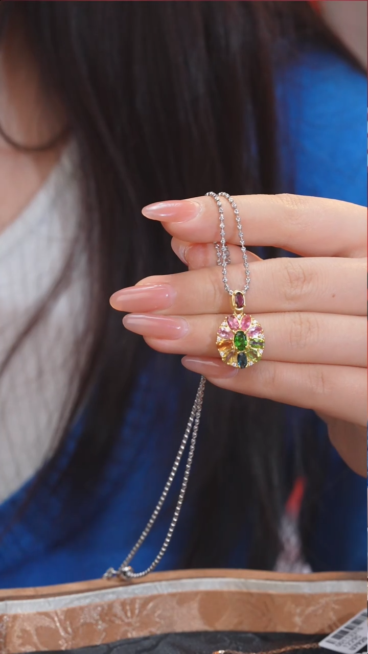 【闪购商品】碧玺吊坠不含链未镶嵌多样性发 @@W9710