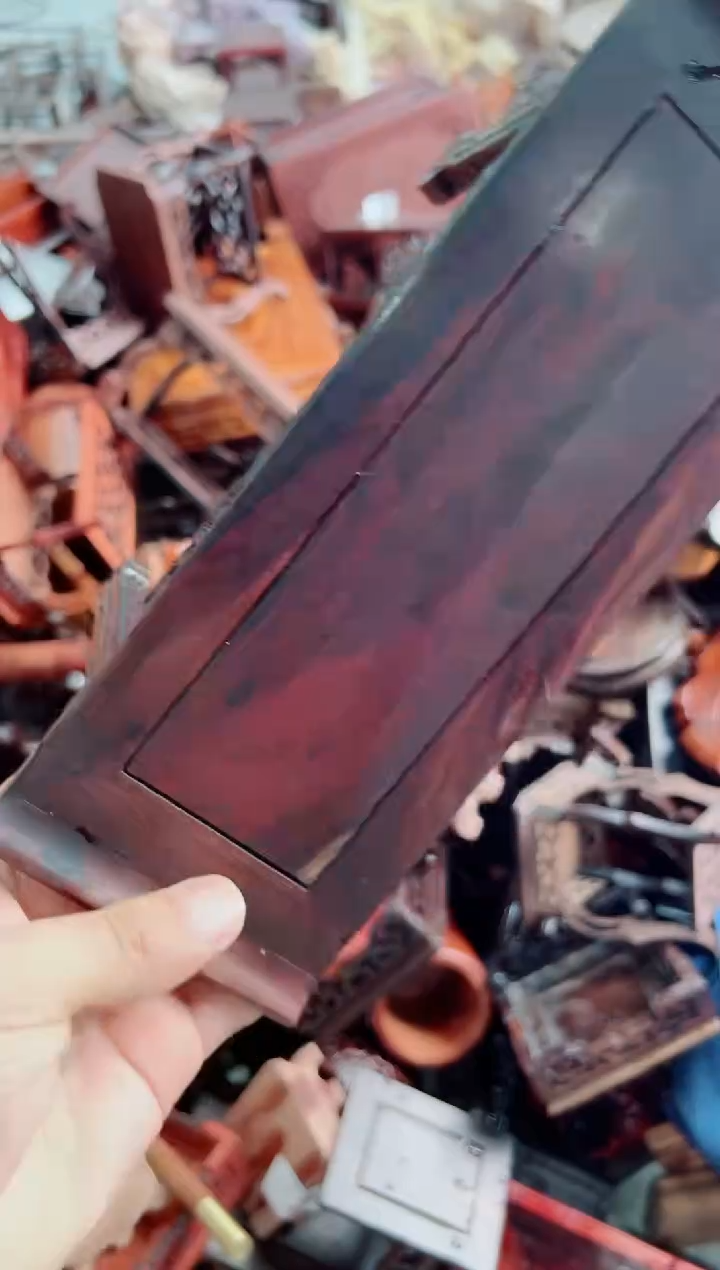 木121琴桌红酸枝底座花架摆件处理