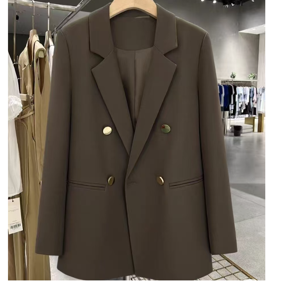 气质百搭宽松韩版女士西装