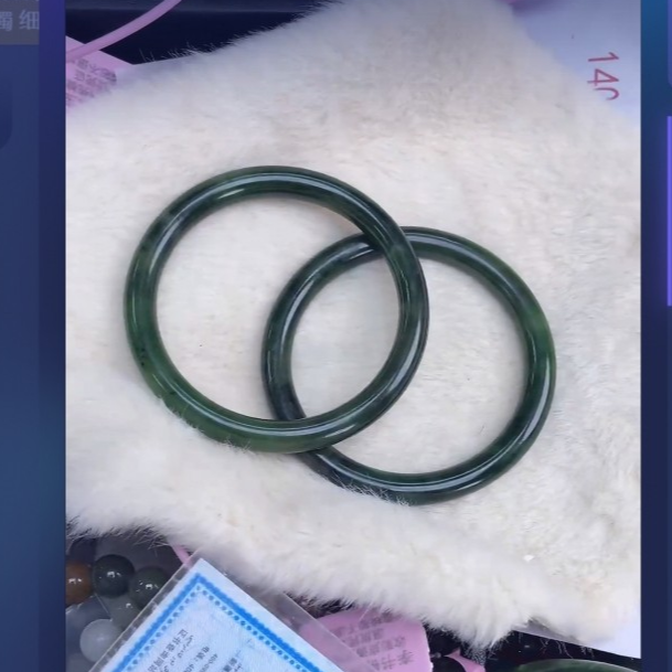 李书锦天然和田玉手镯 圆条 【拍一发一】多样性发货