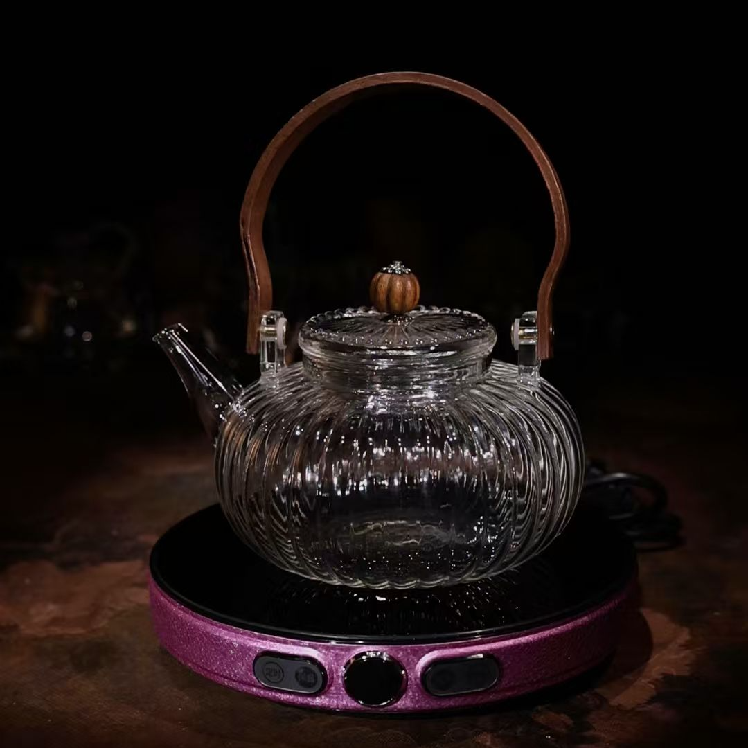 家用耐热玻璃煮茶壶搭配电陶炉A13940+A13590 