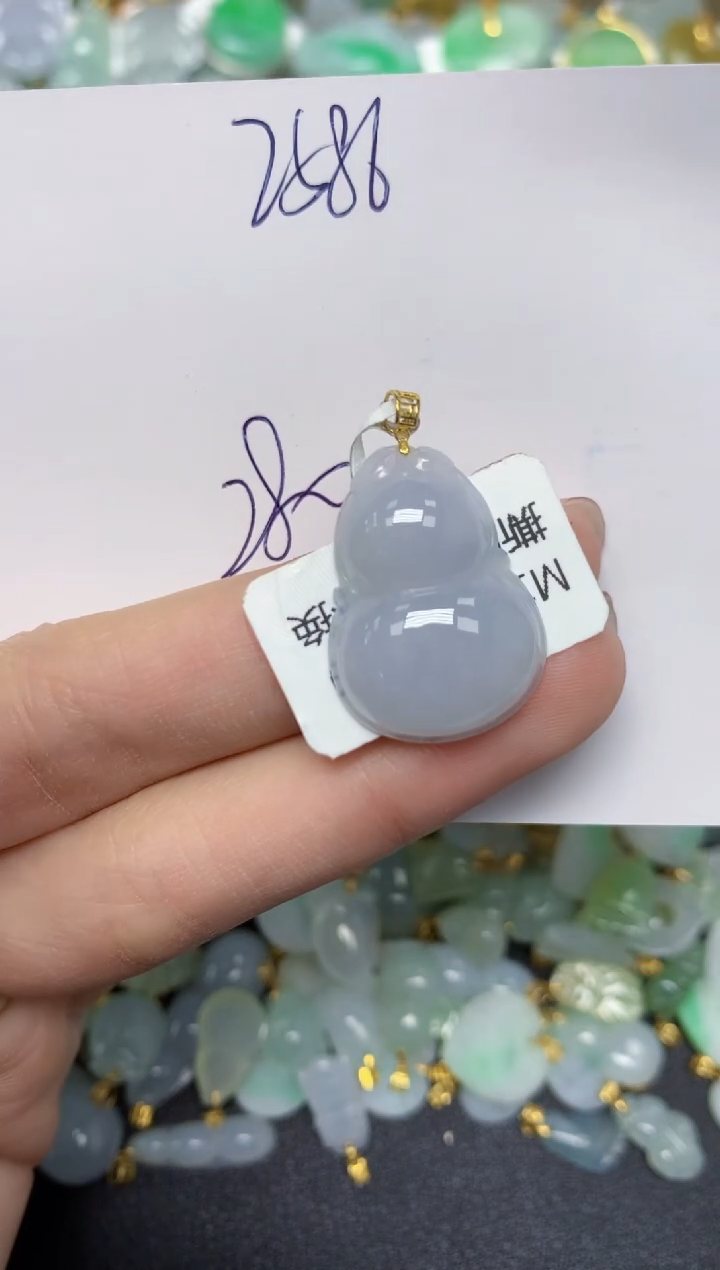 【闪购商品】翡翠颈饰18K金镶嵌天然翡翠A货