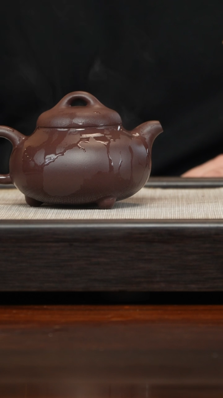 【闪购商品】紫砂茶壶三足喜瓢