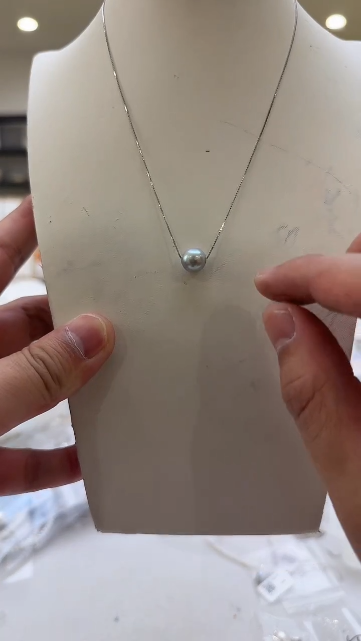 18K金镶嵌海水珍珠吊坠(赠链)真多麻  路路通 18K