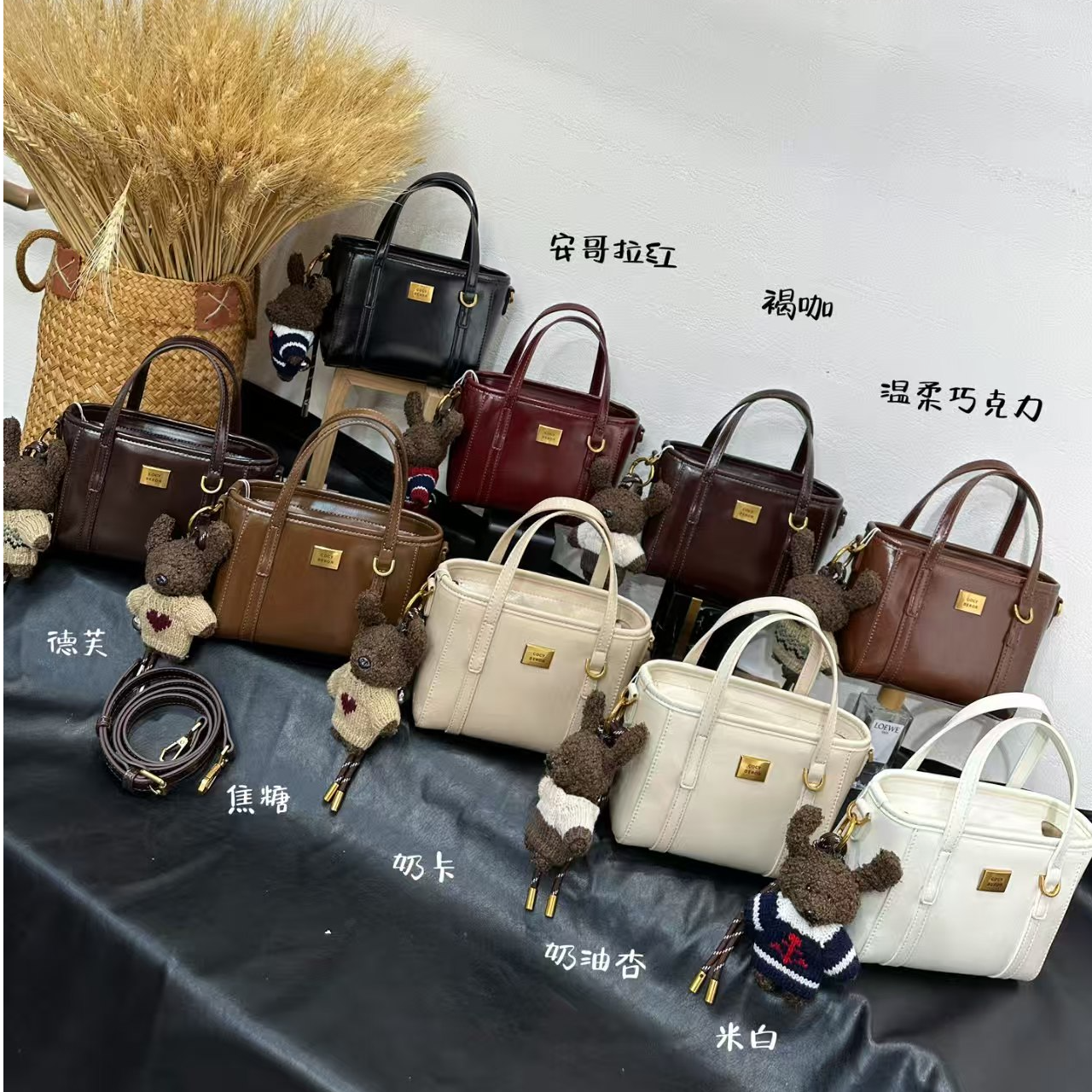 水桶包通勤风磨砂斜挎包包包单肩经典时尚