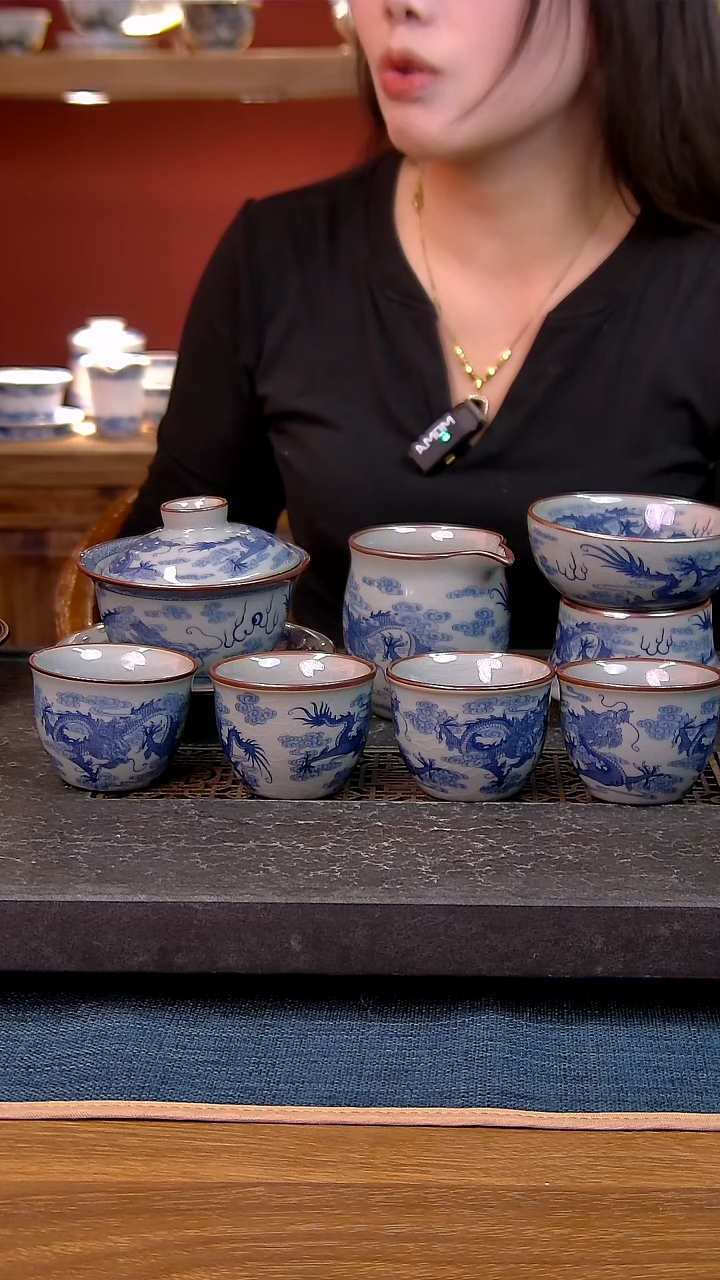 简装家用款7件套 老陶泥开片纹陶瓷茶具