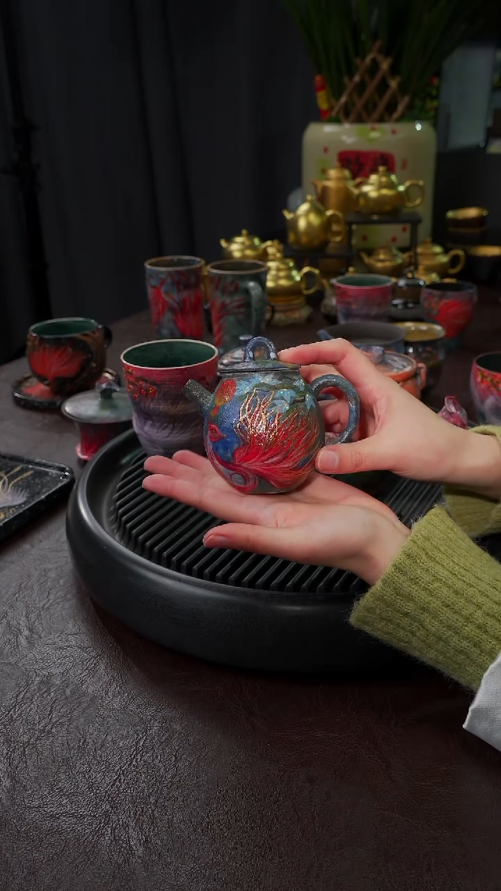 【闪购商品】杯【宜景窑山海经】壶41