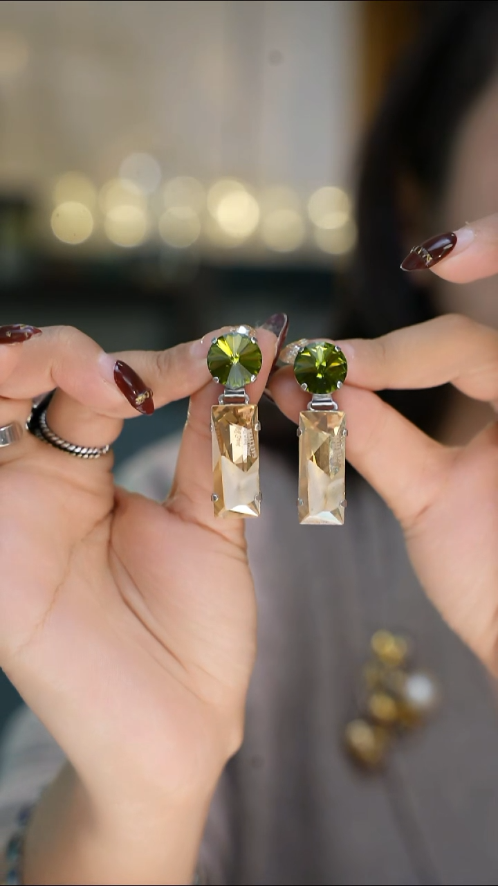 铜合金无我****糖原价628方形耳环