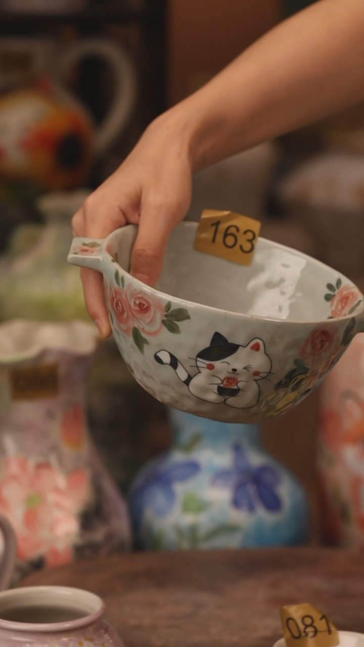 陶瓷163景德镇设计师手作花器摆件侘寂风