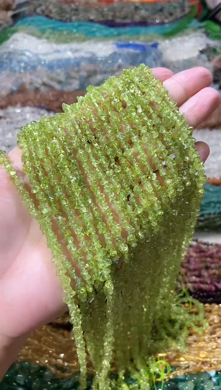 水晶珠宝半成品未镶嵌橄榄