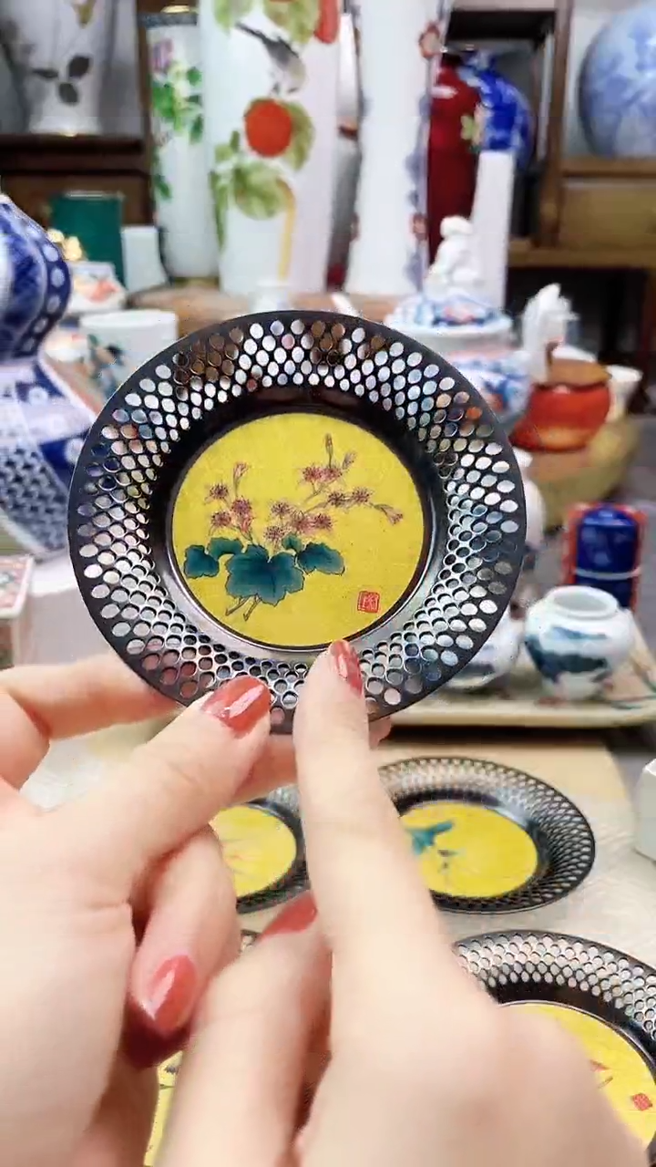 【闪购商品】盘日产胎胎金箔杯托