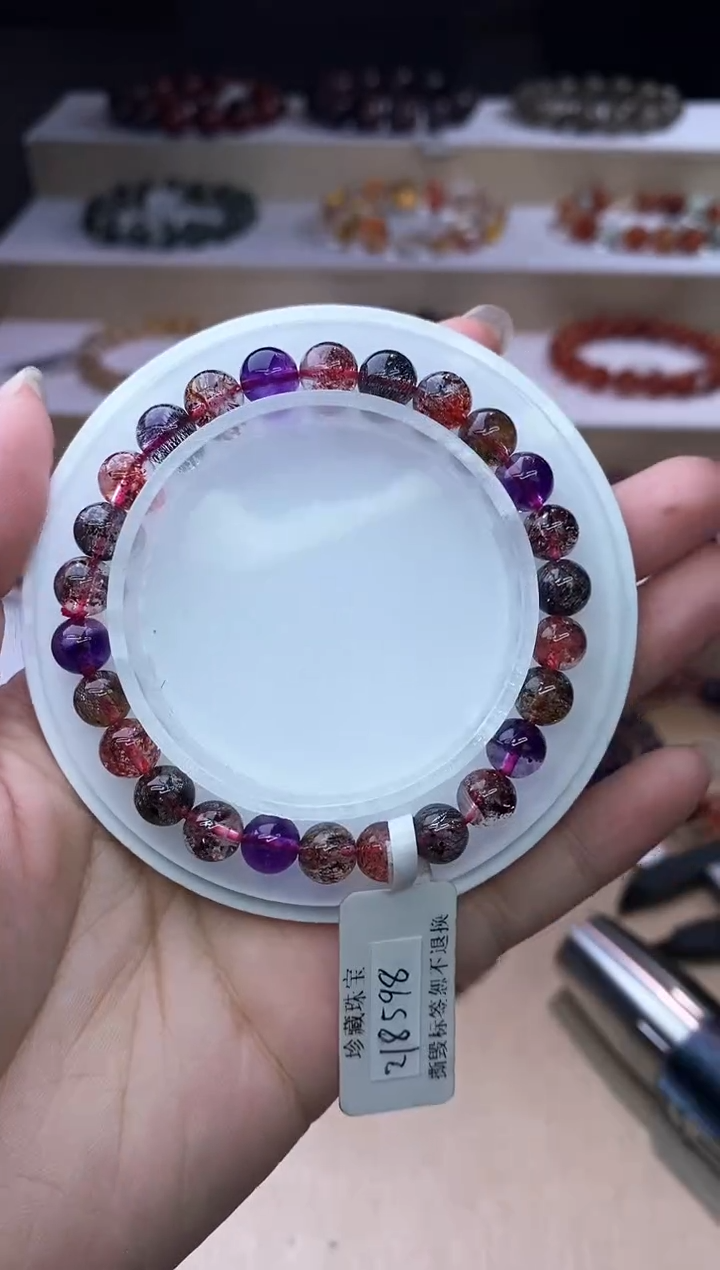 【闪购商品】水晶手链未镶嵌黑加仑超七7m+
