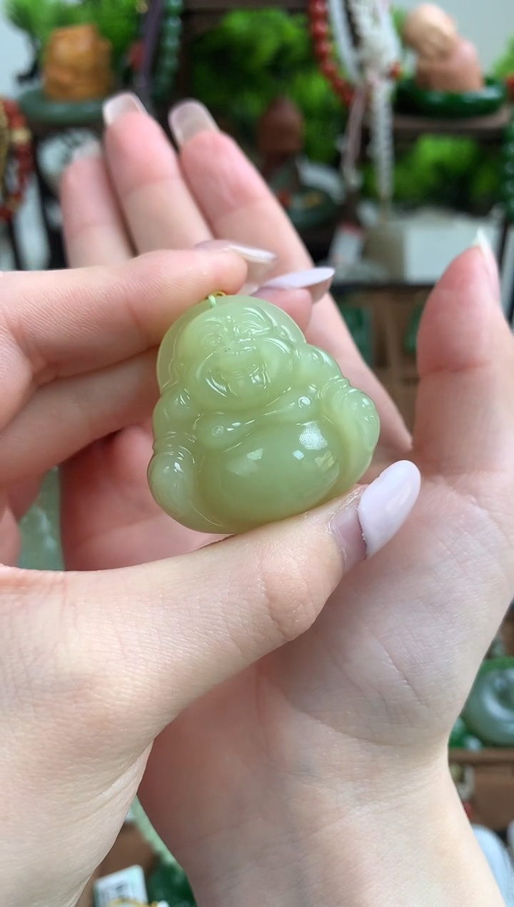 【闪购商品】和田玉颈饰未镶嵌吊坠35mm