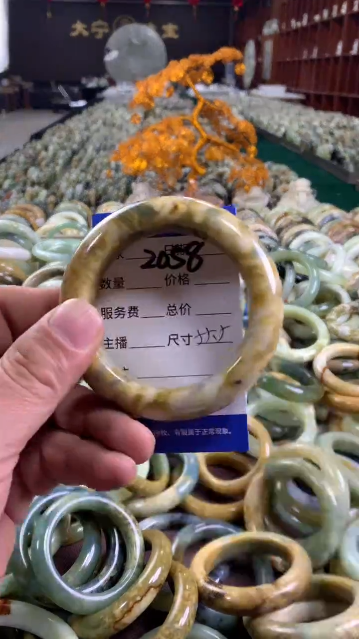 未镶嵌蛇纹石玉手镯2058