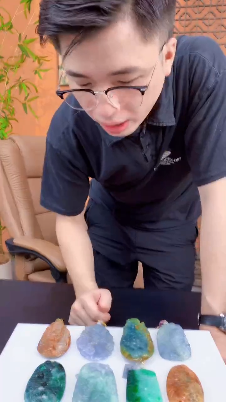 定制翡翠未镶嵌千*V1002ry-毛货挂件