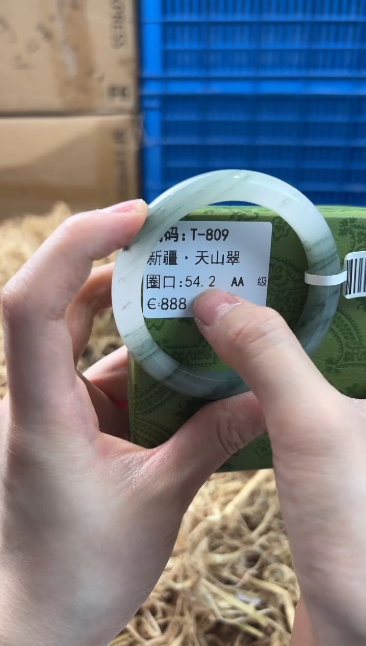 未镶嵌手镯石英质玉T-809