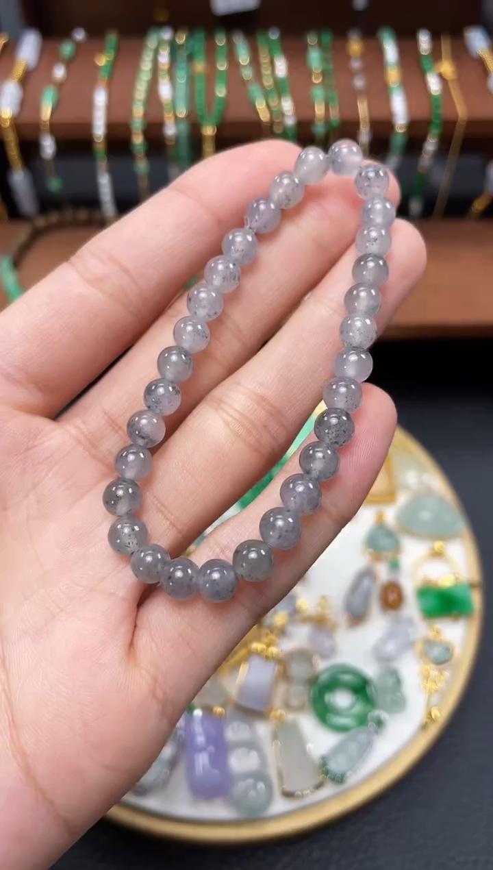 【闪购商品】翡翠套链未镶嵌一个 JK301