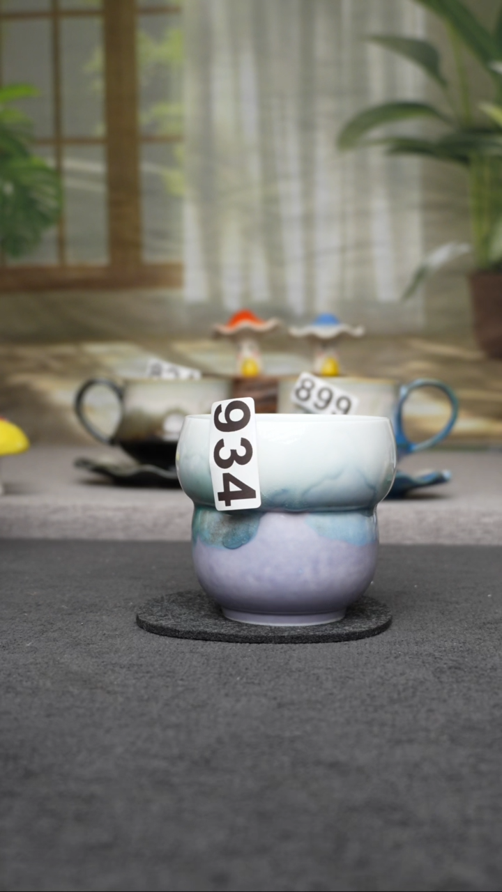 杯子陶934景德镇手工手创杯子 带冰裂纹