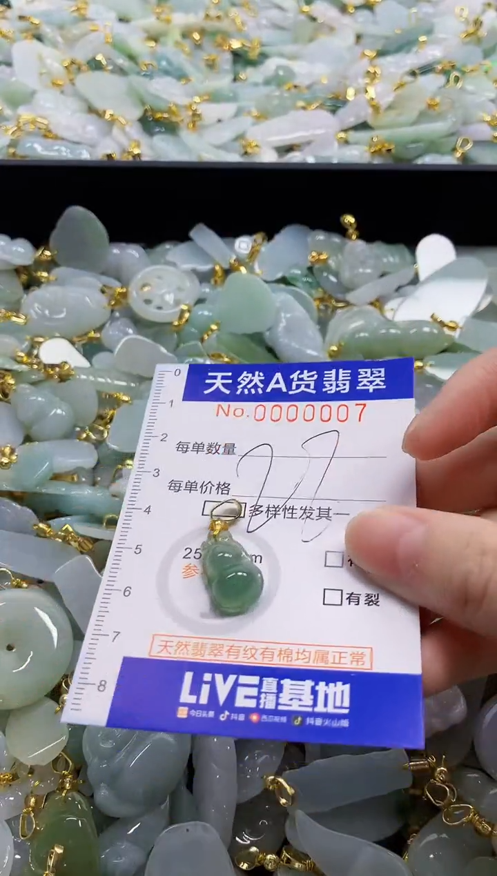 颈饰未镶嵌翡翠天然A货翡翠
