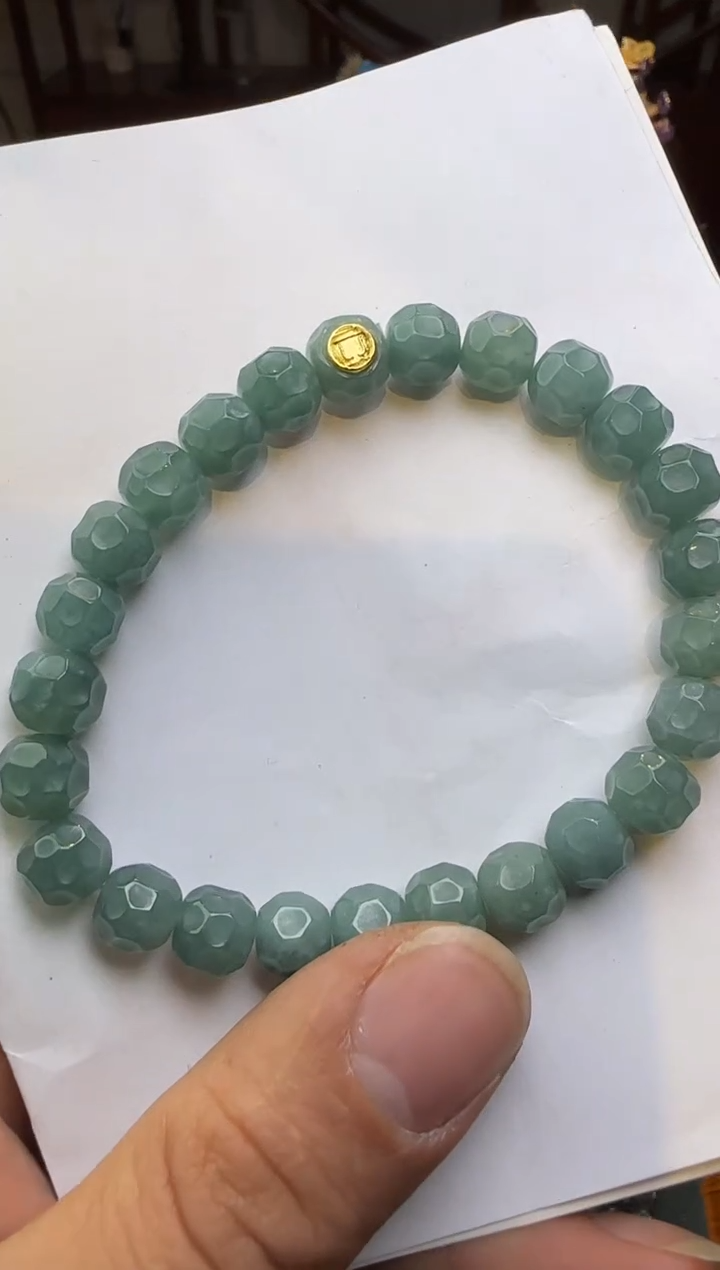 【闪购商品】翡翠手链未镶嵌翡翠无相单圈8mm