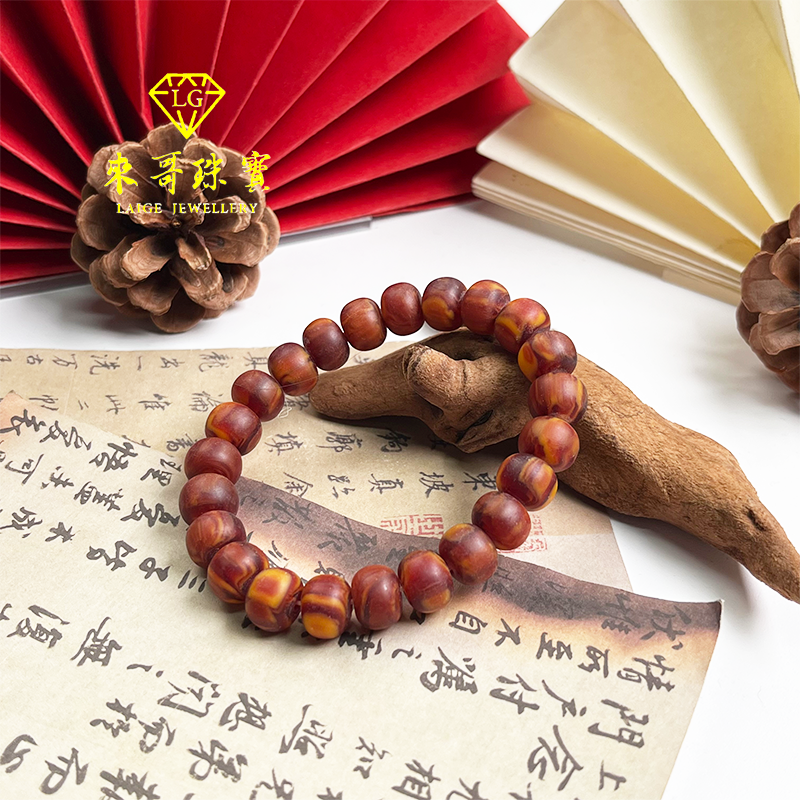 迎冬特惠【贵族甄选】龙香香饼珠手串