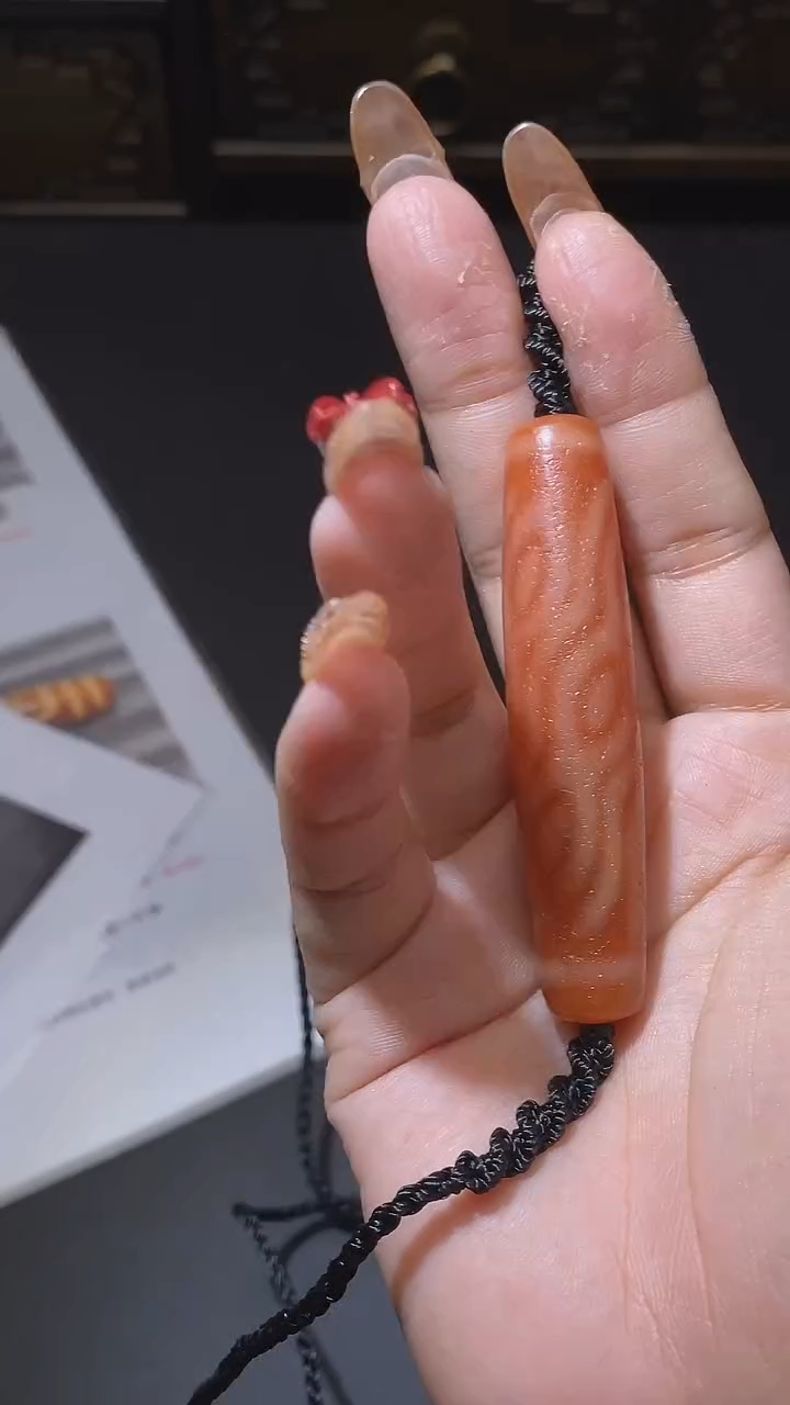 【闪购商品】玛瑙/玉髓颈饰未镶嵌Q31271凤九玛瑙项链