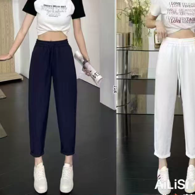 【卡蔻】2258夏季速干防皱透气直筒休闲八分裤（裤长98）