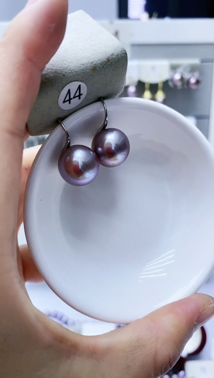 【闪购商品】淡水珍珠耳饰银S925镶嵌44