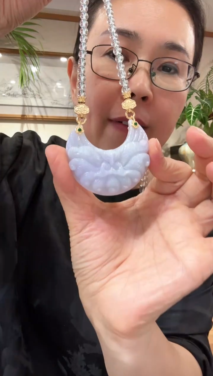 【闪购商品】翡翠未镶嵌颈饰国风