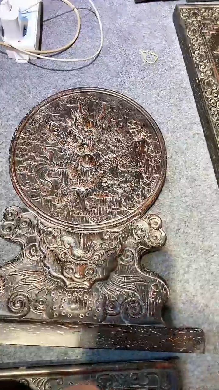 木紫檀雕刻板一物一拍以直播间为准