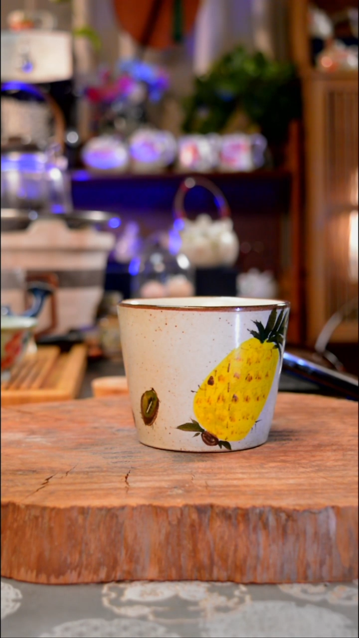 【闪购商品】杯子凤梨手工手绘手工手绘