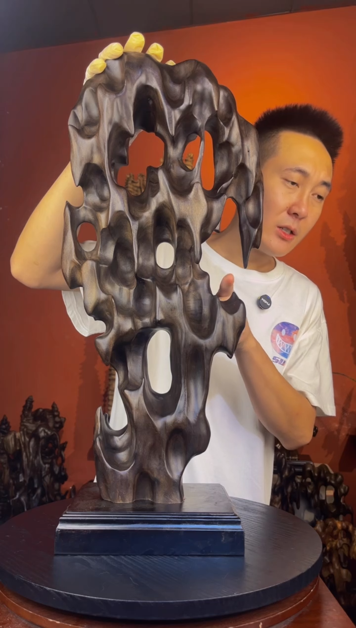 金丝楠3*度409金丝楠自然随性摆件